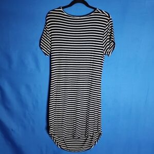 Try! This Striped Ruched T-Shirt Dress XL